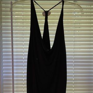 Bebe Black slinky fun top- medium